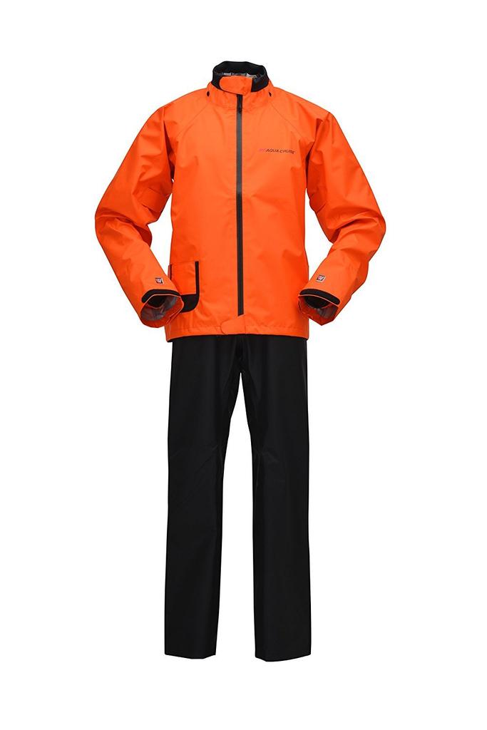 YAMAHA YAR28 Motorcycle Rain Cybertex III Double Guard Rain Suit, Suit, Orange, Medium, 90792-R044M