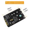 2 В 1 Комбинированный адаптер M.2 NGFF Key B и MSATA SSD к SATA3 Параллельная структура Не поддерживает NVMe