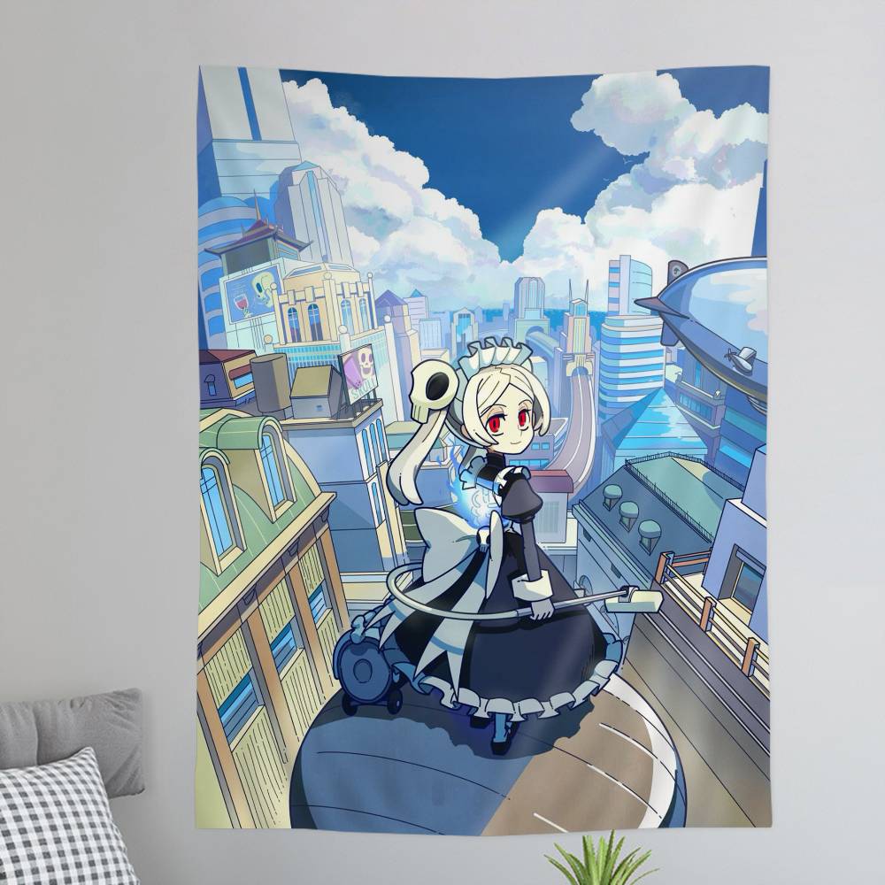 Игровой MMarie SkullGirls DIY Настенный Гобелен для Гостиной Дома Комнаты в Общежитии Декор Настенное Искусство Декор