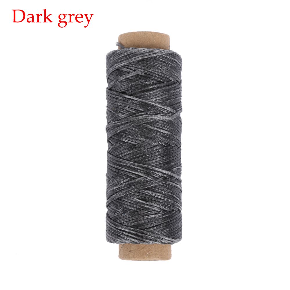 50Meters Durable Flat Hand Stitching Handicraft Leather Waxed Thread Sewing Line Cord