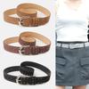 Luxury Design Punk Rivet Belt Casual Pin Buckle Waistband Retro Suede Leather Belt  Women Fashion