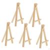 5 Pieces Mini Wooden Easel Display Painting Stand Card Canvas 2 Sizes - S