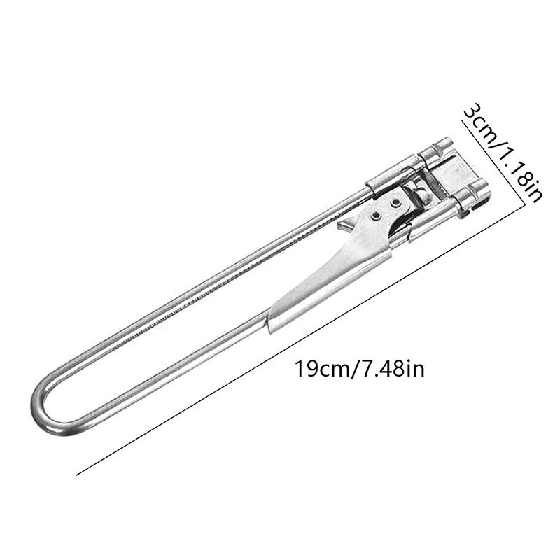 Регулируемый консервный нож из нержавеющей стали Кухонный спиральный поворот Открывалка для банок Пивных бутылок Снятие крышек Инструмент для откручивания