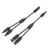 1 Pair Solar Panel Y Branch Parallel Cable 2 To 1 Solar Connectors Y Branch Parallel Adapter Cable