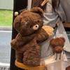 New Cute Heart Little Bear Plush Party Bag Backpack Doll Backpack Female Birthday Gift