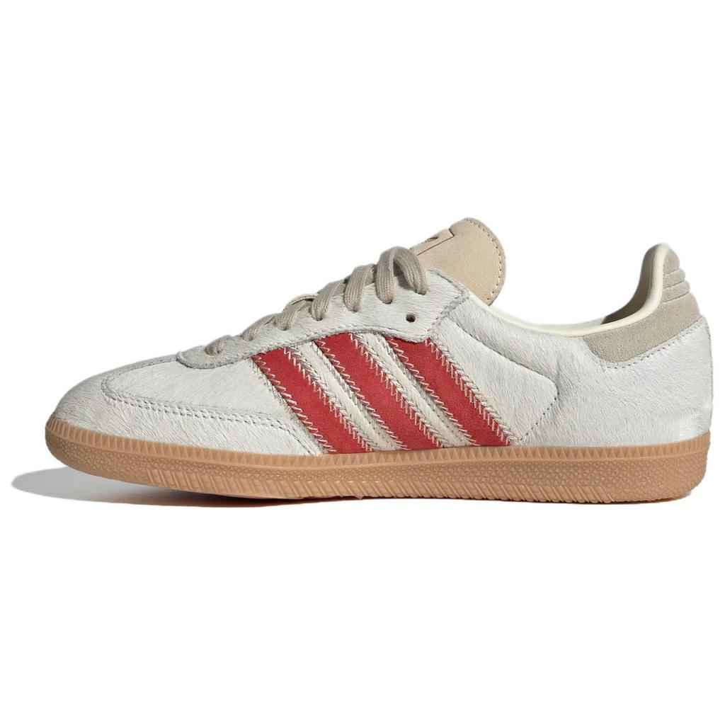 Adidas Samba OG Pony Hair Pack - Wonder Beige Better Scarlet Women Sneakers Cream Cream-White JS3935