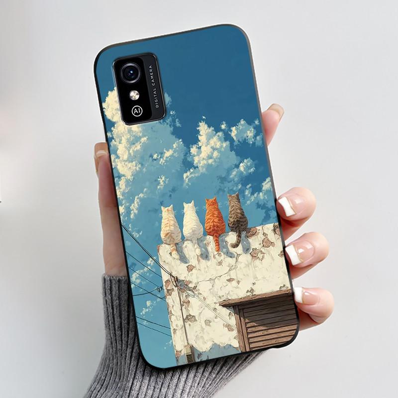 Для ZTE Blade L9 Чехол Роскошный Милый Крутой Мальчиков Девочек Силиконовый Мягкий Задний Чехол Для ZTE BladeL9 Blade L9 Чехол для Телефона ТПУ Черный Fundas