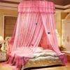 НОВЫЙ кружевной купол принцессы, кровать с балдахином от насекомых, сетчатая занавеска, элегантная круглая москитная сетка, бытовая большая кровать, постельные принадлежности, удобный сон