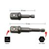 1 комплект адаптеров для ударных головок/удлинителей 1/4" 3/8" 1/2" набор ударных шестигранных сверл набор адаптеров для электродрелей