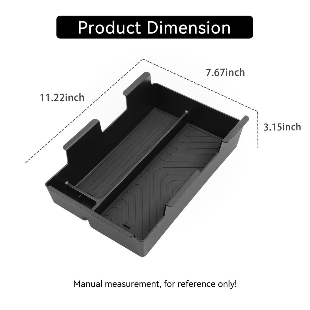 ZAG1 for Honda Prologue/Acura ZDX 2024 2025 Center Console Armrest Storage Box Tray Organizer Car Interior Accessories Black