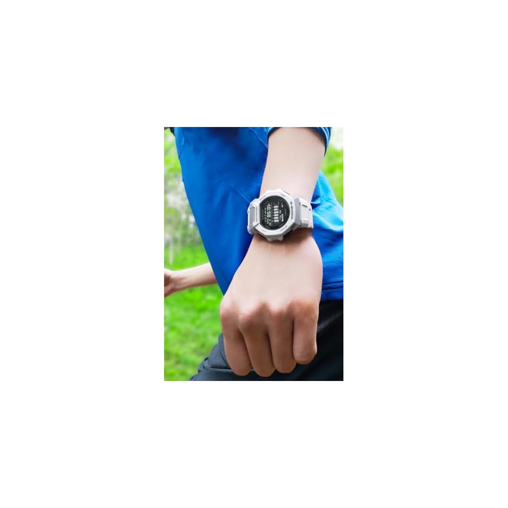 Часы Casio G-Shock G-SQUAD (Официальный японский продукт) с Bluetooth и экологически чистыми материалами, GBD-300-7JF, Мужские, Белый