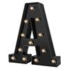Newly Design Led Letters Lights 26 Alphabet Black Decorative Marquee Lamps for Wedding Party Birthday Home Bar Decoration