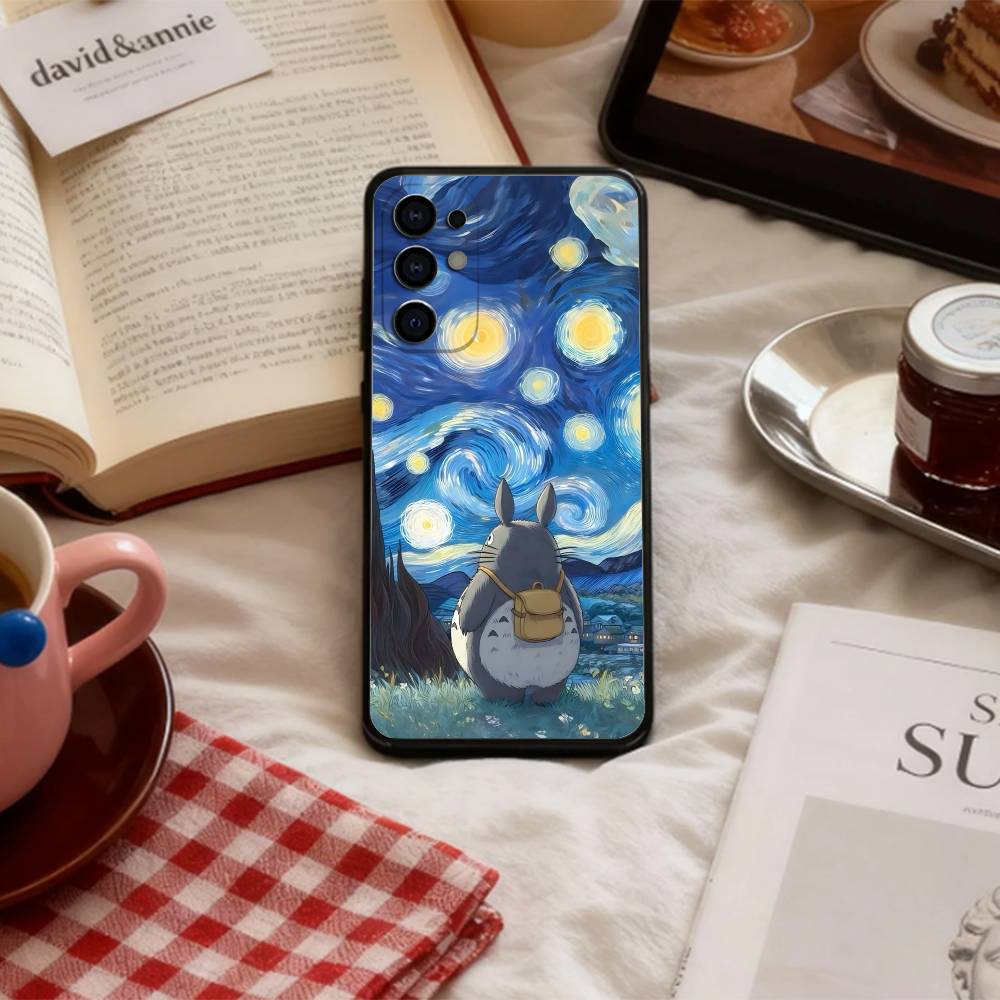 Милый Чехол Для Телефона Мой Сосед Тоторо-MNT Для Samsung S 25,24,23,22,30,21,10,9,Ultra,Plus,Lite,FE,4,5 G Мягкий Черный Чехол