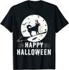Siberian Husky Dog Witch Happy Halloween Funny T-Shirt Classic T-shirt