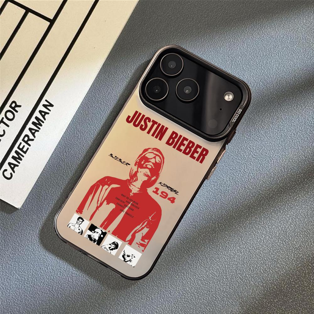 Чехол для телефона певца J-Justin B-Bieber для iPhone 17 16 15 14 13 12 11 Pro Max Air Матовый Лазерный Аврора Ударопрочный Funda