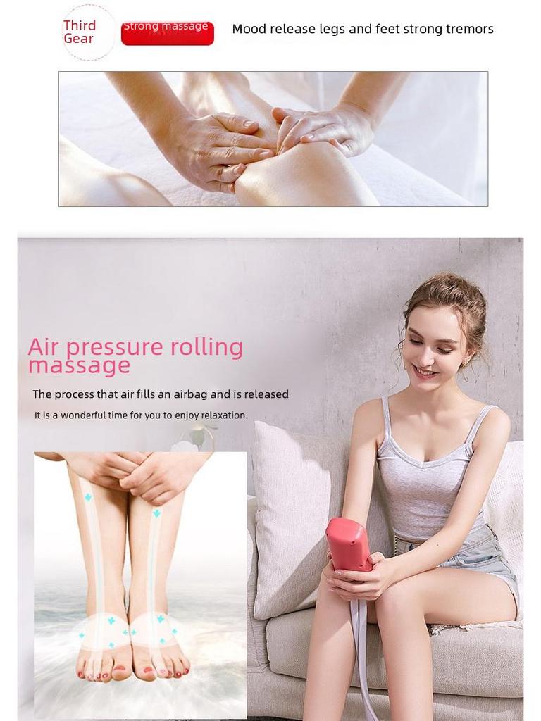 Полностью автоматический массажер для ног с воздушным давлением и теплотерапией