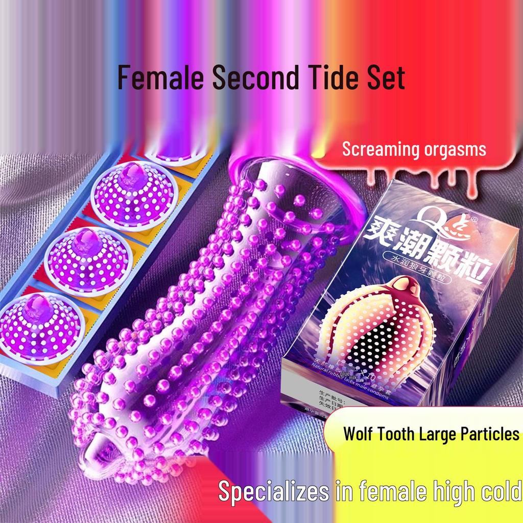 Q Point 369 Large Particle Thickened Desensitizing Condoms - Long-Lasting Delay for Men’s Safety by John Super Bird