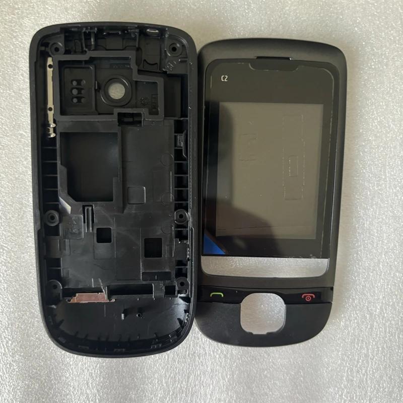 5 шт./лот Для Nokia C2-05 C205 Полный Комплект Корпус Чехол Крышка Мобильного Телефона