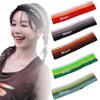 Multicolor Yoga Sweat Headband Stripe Sweatabsorb Head Band Sport Hair Bands Outdoor Sport