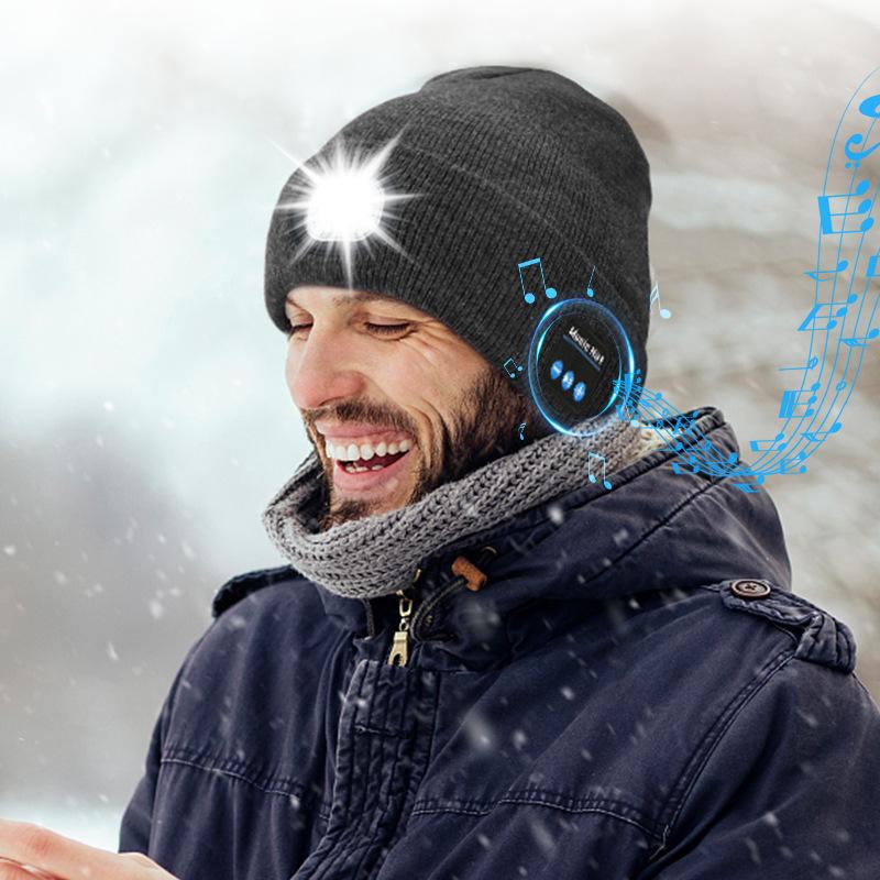 Новый стиль Bluetooth 5.4 Музыкальная стерео вязаная шапка для TikTok