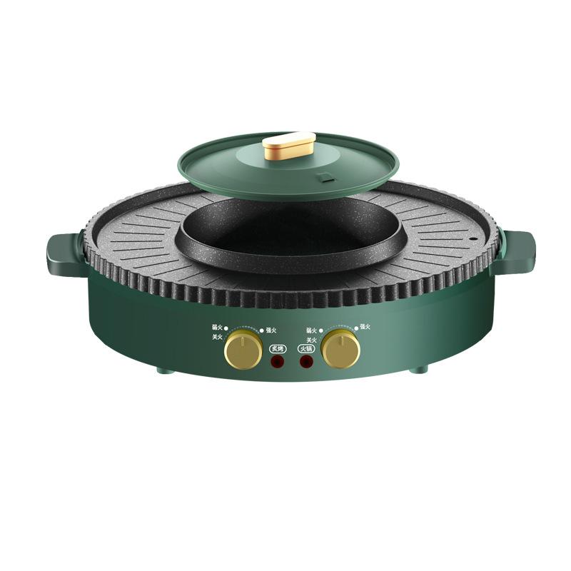 Электрическая мультиварка 220 В, электрическая сковорода, бытовая сковорода для барбекю, жареный стейк, рыбный омлет, сковорода с антипригарным покрытием, машина для приготовления пищи
