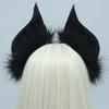Fauxs Furry Cats Ear Headbands Animes Fauxs Furs Bat Ear Headbands Halloween Cosplays Costume Animal Furry Ears Hair Hoop