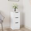 811151 vidaXL White Buffet 30x30x70 Cm Engineered Wood