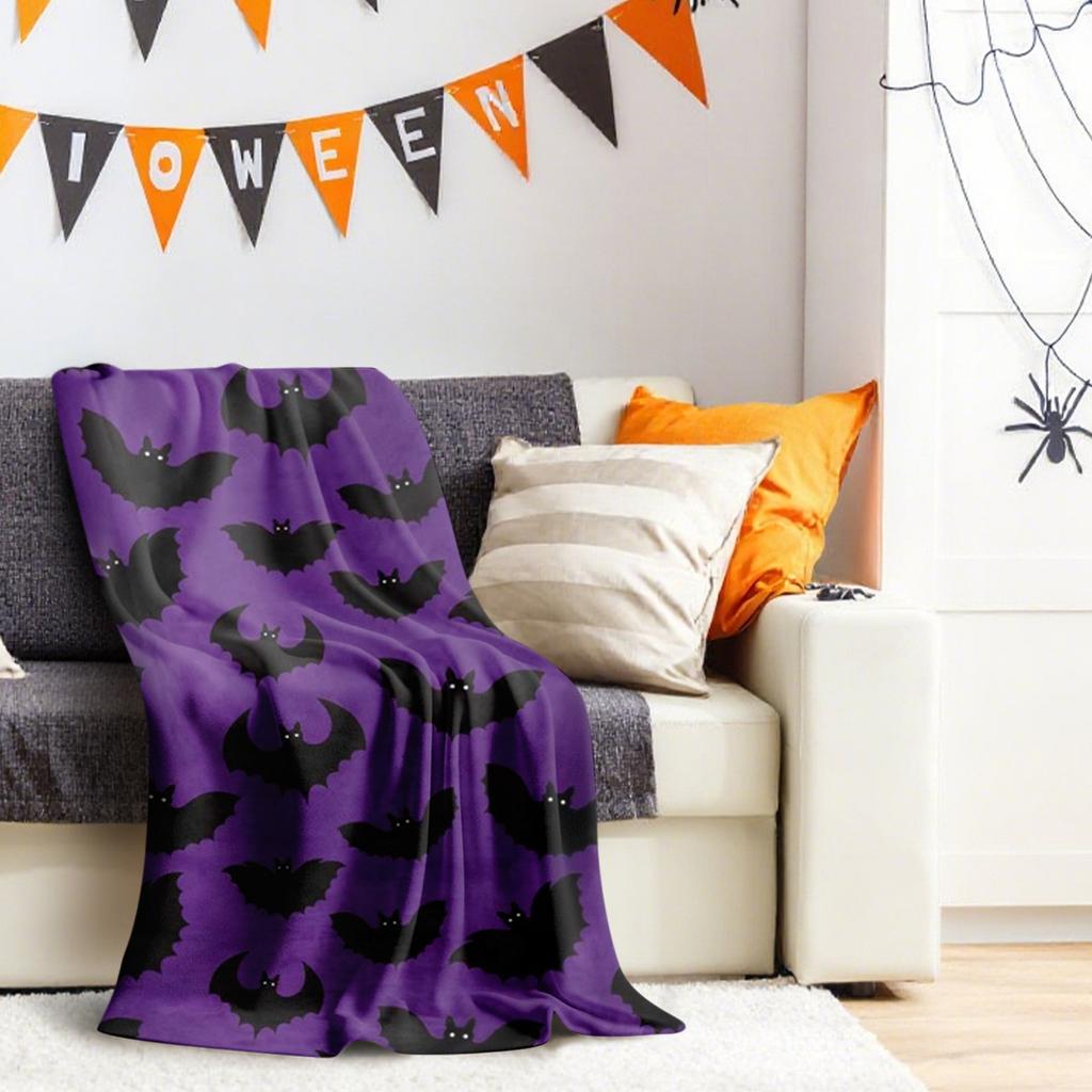 Halloween Fleece Digital Printing Comfortable And Soft Warm Double-sided Plush Small Coverlet Conditioning Blanket Sofa Blanket