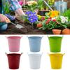 Flower Pots Planters Bucket Binaural Plant Basket Storage Container Fence Basket for Balconys Garden Home Indoor Outdoor
