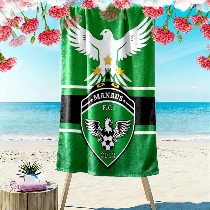 Manaus FC Print Beach Towel, Large Soft Quick Dry Towel for Beach Camping Swimming