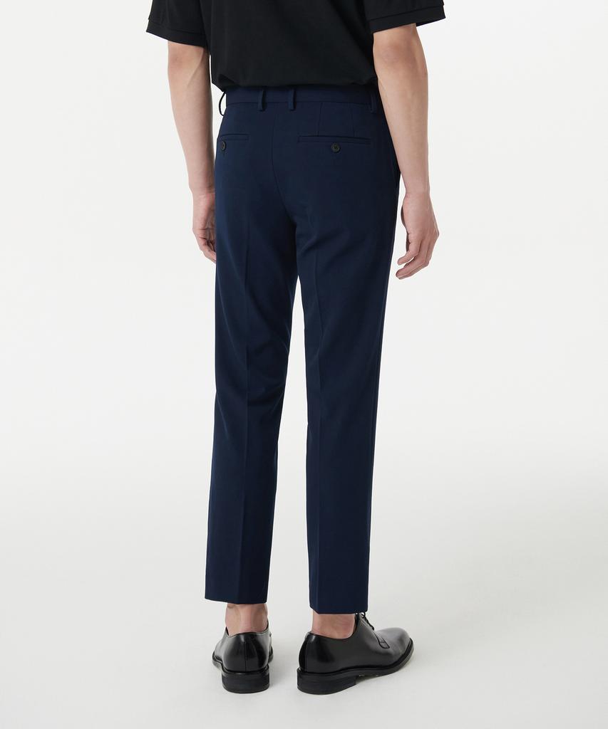 MUSINSA STANDARD Tapered Hidden Banding Crop Slacks [Deep Blue]