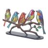 Metal Bird Series Decoration Multicolor Bird Series Detachable Art Ornaments for Display
