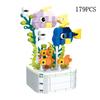 64 Styles Rose Flower Building Block Flower Eternal Bouquet Prickly Pear Model Plant Decoration Educational Toy For Kids Gift