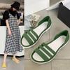 Women Summer Flat Sandals Open-Toe Slides Slippers Candy Color Casual Beach Outdoot Female Ladies Jelly Shoes