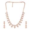Комплект великолепного женского ожерелья Estele с покрытием из розового золота и CZ