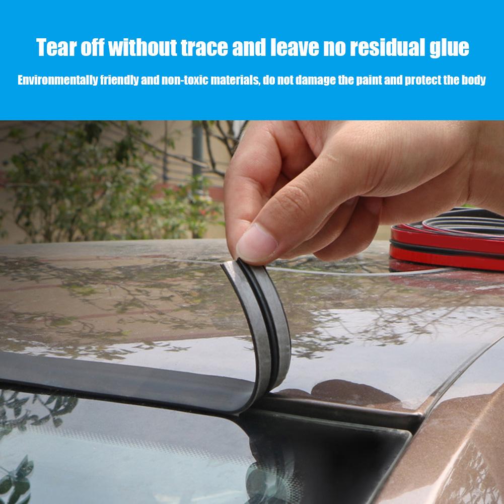 Car Rubber Seal Strips Noise Insulation Auto Seal Protector Sticker Waterproof Window Edge Windshield Roof Sealing Strip