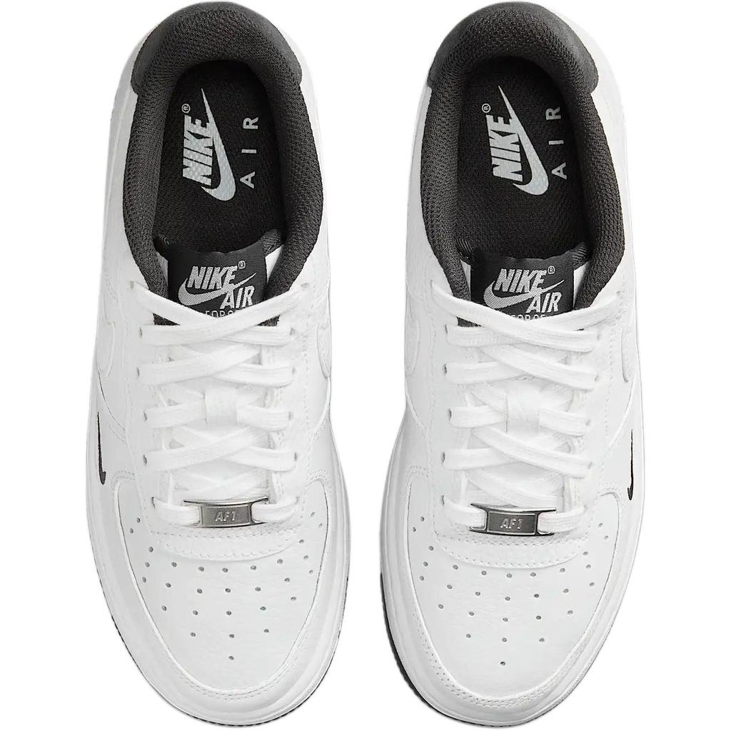 Nike Air Force 1 Lv8 Leather Comfortable Soft Non-Slip Durable Low-Top Kids Sneakers Unisex Sneakers White Black HJ4560-100