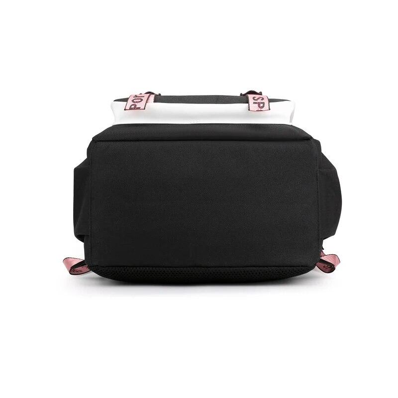 Цельный аниме Nezuko Kawaii, школьная сумка с героями мультфильмов для сумок, манга для путешествий, повседневные сумки для книг для девочек, рюкзак большой вместимости для взрослых