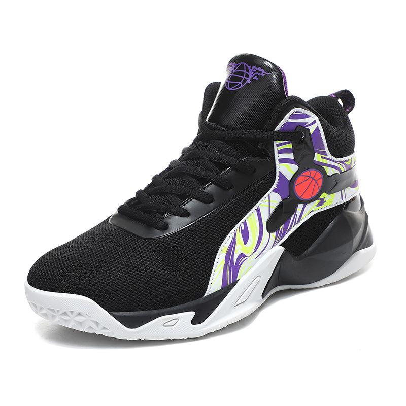 Баскетбольные кроссовки, мужские дышащие износостойкие спортивные кроссовки для бега для молодежи и старшеклассников, настоящие кроссовки
