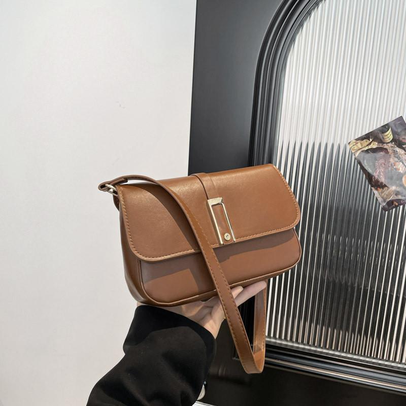 Шикарная современная женская сумка через плечо из ПУ с уникальным французским дизайном и универсальными цветами