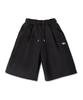 Peullukeu Slam Logo One-Pleat Carpenter Bermuda Sweatpants Black Fsp357