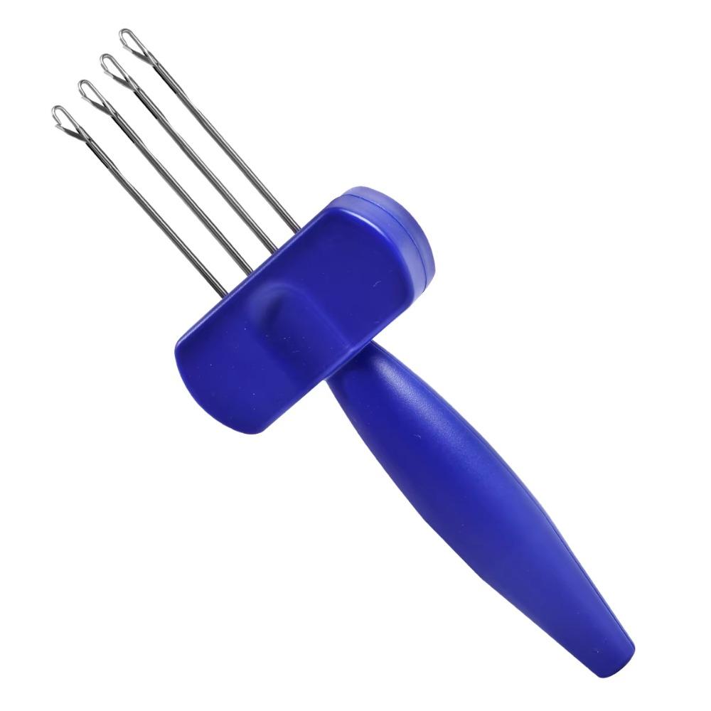 Portable Crochet Hook Tool 3/4 Needle Manual Knitting Needle Efficient Comfortable Grip Cord Knitting Tool Yarn Crafting
