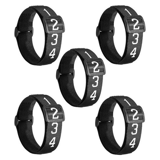 1/3/5 шт. регулируемая гибкая пряжка, эластичная лента, футбольный нумерованный индикатор опускания запястья, маркеры для футбольного двора, экипировка для футбольного рефери