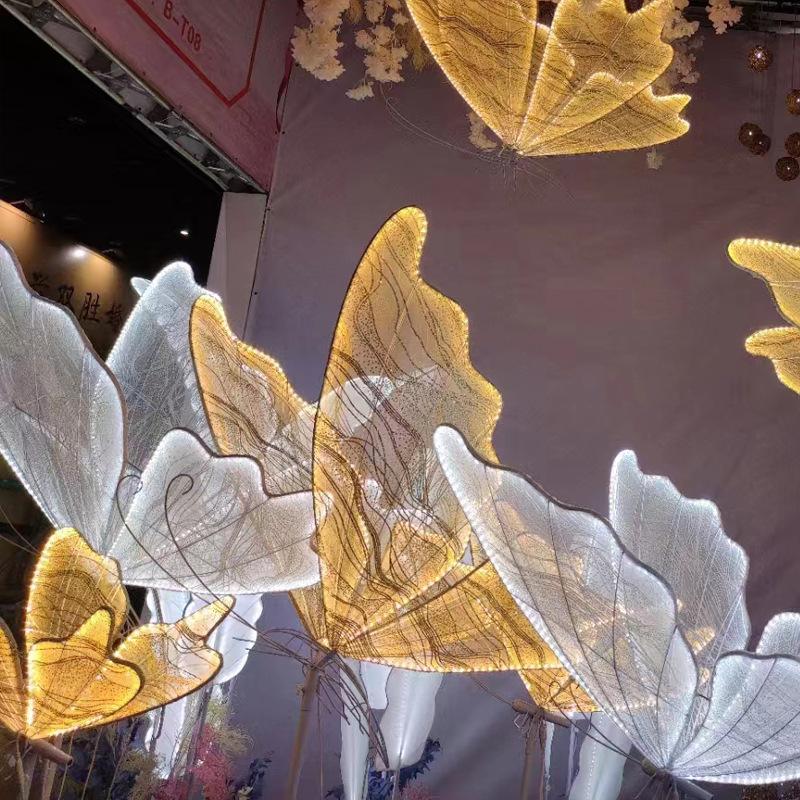 60/80/100см Свадебный торшер-бабочка Креативный потолочный светильник-бабочка Подвесной декор-бабочка Реквизит для свадьбы Рождества