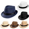 Unisex Summer Linen Sun Hat Small Top Hat Sun Hat Outdoor Straw Hat