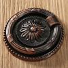 Drawer Handle Pull Retro Antique Flower Carved Retro Cabinet Knob Cupboard Wardrobe