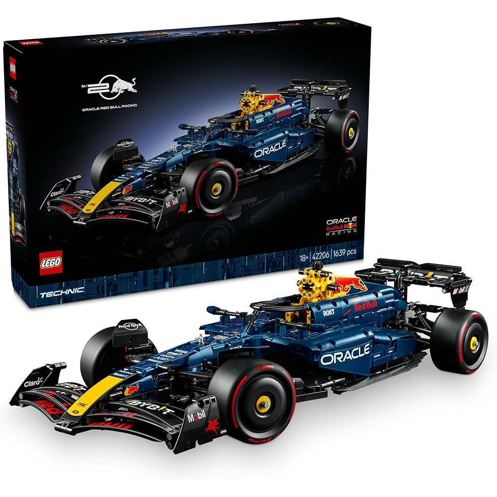 LEGO Technic Oracle Red Bull Racing RB20 Автомобиль Формулы-1 1639 Деталей Игрушка Коллекционная Модель Транспортного Средства 42206