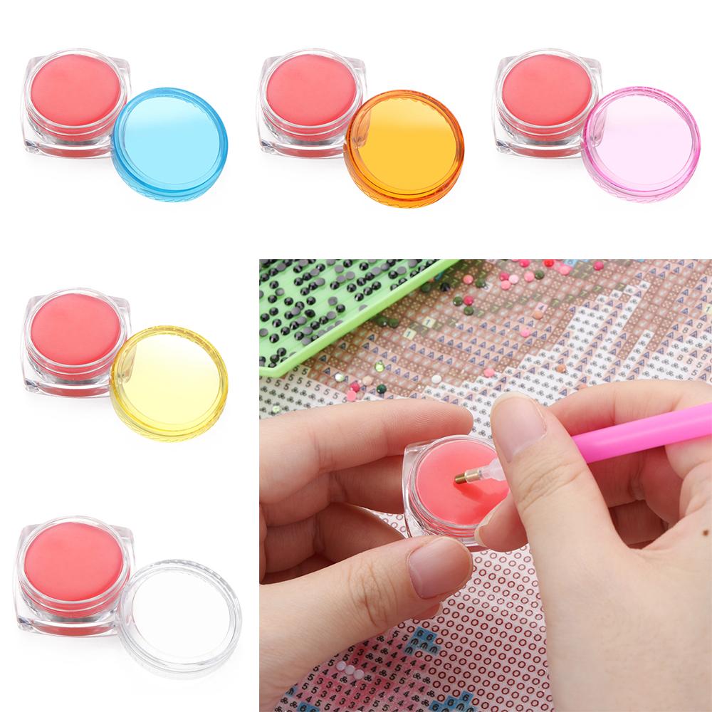 Sticking Storage Container Point Drill Pen Diamond Painting Glue Clay Drilling Mud Nail Art Tools