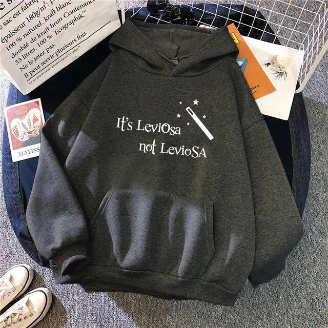 Женский свитер с принтом Oversize Losangeles, осенне-зимний стиль, свободные флисовые толстовки высокого качества, с капюшоном в стиле письма
