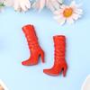 1 pair Plastic 1/6 Female 30cm Dolls Boot Long Knees Boots Accessories Doll Shoes